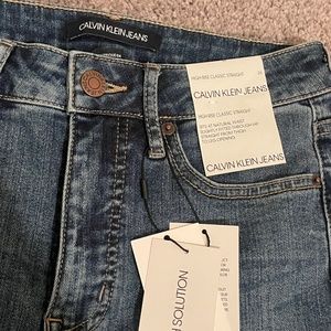 Calvin Klein Jeans High Rise Straight - Stretch Solution - Size 26 - NWT